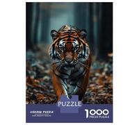 1000 Piece Jigsaw Puzzles for Teenagers Tiger Walking in A Forest Adult Puzzles Family Games Difficult Challenge Deal As Gifts for The Whole Family 38x26cm/1000pcs