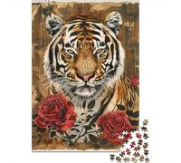 1000 Piece Jigsaw Puzzles for Teenagers Tiger Wall Art Print-3 Jigsaw for Adults DIY Toys Pattern Assembly Help The Brain Exercise 70x50cm/1000pcs