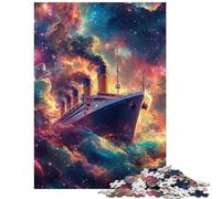 1000 Piece Jigsaw Puzzles for Teenagers Titanic in Space Jigsaw Puzzles for Adults Stress Reliever Parent-child Interaction Birthday Present, Gifts, (38x52cm/1000pcs)
