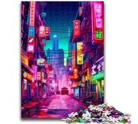 1000 Piece Jigsaw Puzzles for Teenagers Tokyo Night Suitable for Ages 14 And Up Intellectual Toy Game Educational Game for Birthday And Christmas 26x38cm