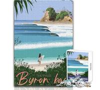 1000 Piece Jigsaw Puzzles for Teenagers Travel to Byron Bay Educational Games Precision Cutting Educational Toy Size 50x75cm