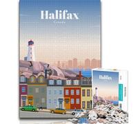1000 Piece Jigsaw Puzzles for Teenagers Travel to Halifax,Educational Games Home Decoration Birthday Present,Gifts,Wall Art (38x26cm)