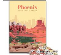 1000 Piece Jigsaw Puzzles for Teenagers Travel to Phoenix,Help The Brain Exercise Addictive Toys to Cultivate Patience Artists Collection,Fine Art 50x75cm