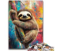 1000 Piece Jigsaw Puzzles for Teenagers Tree-climbing Sloth Adult Puzzles,Challenging Game Toys Wall Decoration Unique Birthday And Xmas Gifts (26x38cm)