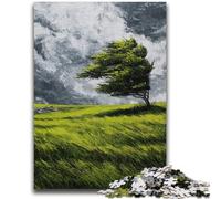 1000 Piece Jigsaw Puzzles for Teenagers Trees on The Grassland for Age 14+ Quiz Game Fun at Home Activities, Birthday Present,Travel Gifts 50x75cm