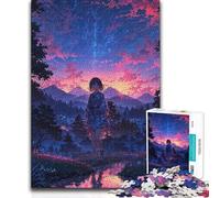 1000 Piece Jigsaw Puzzles for Teenagers Twilight Serenity A Stroll Brainteaser Family Games Home Decoration Secret Santa Gifts (38x26cm)