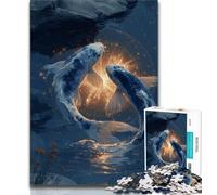 1000 Piece Jigsaw Puzzles for Teenagers Two Koi Fish 1000 Pieces for Teenagers,learning Educational for Is Ideal As A Gift for The Whole Family 38x26cm