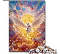 1000 Piece Jigsaw Puzzles for Teenagers Unicorn Angel for Educational Game Challenge Toy Artists Collection, Fine Art (size 26x38cm)