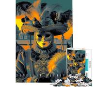 1000 Piece Jigsaw Puzzles for Teenagers Venetian Carnival Jigsaw Puzzle Fun Games Perfect Decoration Deal As Gifts for The Whole Family (Size 38x26cm)
