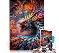 1000 Piece Jigsaw Puzzles for teenagers Vibrant Dragon Vortex Lernspielzeug denn eignet sich ideal als Geschenk für die ganze Familie38x26cm