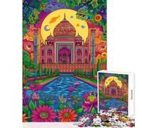 1000 Piece Jigsaw Puzzles for Teenagers Vibrant Taj Palace Practical Game Birthday Present Home Decoration Toys Train Your Brain And Hands (50X75cm)