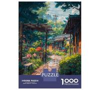 1000 Piece Jigsaw Puzzles for Teenagers Village Rain Puzzle for Adults Relax Games Perfect Decoration Deal As Gifts for The Whole Family 52x38cm/1000pcs