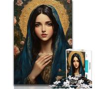 1000 Piece Jigsaw Puzzles for Teenagers Virgin Mary,Challenging Game Toys for Is Ideal As A Gift for The Whole Family 75x50cm