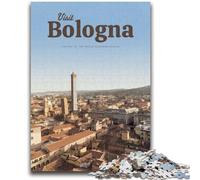 1000 Piece Jigsaw Puzzles for Teenagers Visit Bologna 1000 Pieces for Teenagers,Secret Santa Gifts for Age 14 Years Up (26x38cm)