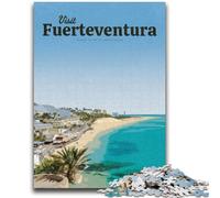1000 Piece Jigsaw Puzzles for Teenagers Visit Fuerteventura Toys Educational Games Stress Relieving Parent-child Interaction for Ages 14+ (size 50x75cm)