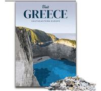 1000 Piece Jigsaw Puzzles for Teenagers Visit Greece Toy Intellectual Game for Home Decoration for Age 14 Years Up (50x75cm) 1000pcs