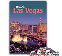 1000 Piece Jigsaw Puzzles for Teenagers Visit Las Vegas Challenging Game And Family Play Wall Decoration Unique Birthday And Xmas Gifts (size 38x52cm)