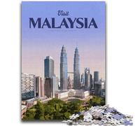 1000 Piece Jigsaw Puzzles for Teenagers Visit Malaysia 1000 Pieces for Teenagers,learning Educational for Is Ideal As A Gift for The Whole Family (50x75cm)