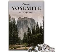 1000 Piece Jigsaw Puzzles for Teenagers Visit Yosemite 1000 Piece Puzzle,Unique Birthday And Gifts for Age 14 Years Up (50x75cm)