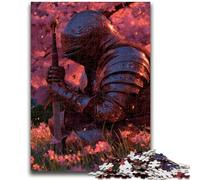 1000 Piece Jigsaw Puzzles for Teenagers Warrior Under The Cherry Blossoms Suitable for Ages 14 And Up Intellectual Toy Game Educational Game for Birthday And Christmas 26x38cm