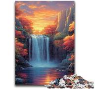 1000 Piece Jigsaw Puzzles for Teenagers Waterfall View Adult Puzzles,Learning Educational Toys Family Games Unique Birthday And Gifts (38x26cm)