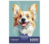 1000 Piece Jigsaw Puzzles for Teenagers Welsh Corgi Portrait Jigsaw for Adults Hands-on Game Pattern Assembly for Birthday, Chrismas 38x26cm/1000pcs