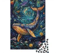 1000 Piece Jigsaw Puzzles for Teenagers Whale Art Painting Ocean Decor-1 Puzzle for Adults Hands-on Game Wall Decoration Unique Birthday And Gifts 70x50cm/1000pcs
