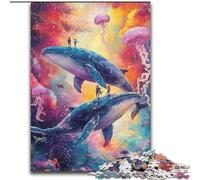1000 Piece Jigsaw Puzzles for Teenagers Whale Jellyfish, for Educational Game Challenge Toy Unique Home Decor And Gifts (Size 26x38cm)