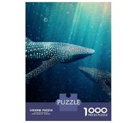 1000 Piece Jigsaw Puzzles for Teenagers Whale Sharks Jigsaw for Adults DIY Toys Pattern Assembly Help The Brain Exercise 38x26cm/1000pcs