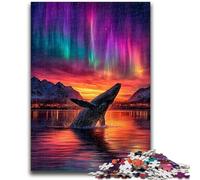 1000 Piece Jigsaw Puzzles for Teenagers Whales at Sunset 1000 Pieces for Adults,Quiz Game Wall Decoration Unique Birthday And Xmas Gifts (26x38cm)