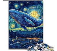 1000 Piece Jigsaw Puzzles for Teenagers Whales in The Night Sky, Train Your Brain And Hands Unique Birthday And Gifts for Age 14+ (Size 50x75cm)