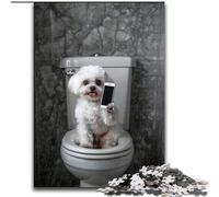 1000 Piece Jigsaw Puzzles for Teenagers White Maltese Dog, for Age 14 Years And over Home Decor As A Gift for The Whole Family And Friends (size 26x38cm)