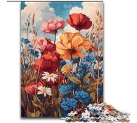 1000 Piece Jigsaw Puzzles for Teenagers Wildflower Summer, Educational Toys for Is Ideal As A Gift for The Whole Family for And 14 Years Old (Size 50x75cm)