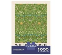 1000 Piece Jigsaw Puzzles for Teenagers William Morris Violet & Columbine Green Puzzles for Adults Anti-Stress Toys Analysis And Logic Unique Birthday And Gifts 52x38cm/1000pcs