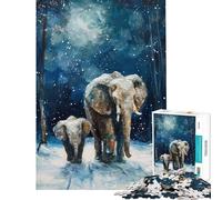 1000 Piece Jigsaw Puzzles for Teenagers Winters Gentle Giants Jigsaw for Adults Hands-on Game Analysis And Logic Stress Reduction Gifts (Size 38x52cm)