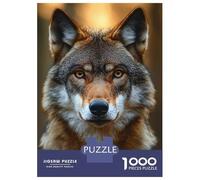 1000 Piece Jigsaw Puzzles for Teenagers Wolf Portrait with Intense Gaze Jigsaw for Adults Hands-on Game Pattern Assembly for Birthday, Chrismas 70x50cm/1000pcs