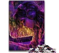 1000 Piece Jigsaw Puzzles for Teenagers Woman Listening to Music Educational Family Game Is Ideal As Gifts for The Whole Family for 14+ 26x38cm