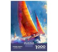 1000 Piece Jigsaw Puzzles for Teenagers Yacht Boat Racing 1 Jigsaws for Adults Family Game Pattern Assembly Unique Birthday And Gifts 52x38cm/1000pcs