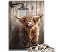 1000 Piece Jigsaw Puzzles for Teenagers Yak Taking A Bath Suitable for Ages 14 And Up Intellectual Toy Game Educational Game for Birthday And Christmas 50x75cm