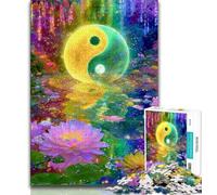 1000 Piece Jigsaw Puzzles for Teenagers Yin And Yang,Challenging To Complete But Fun And Humorous Birthday Present,Gifts,Wall Art (75x50cm)
