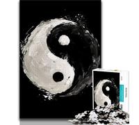 1000 Piece Jigsaw Puzzles for Teenagers Yin And Yang Tai Chi,Help The Brain Exercise Addictive Toys to Cultivate Patience Artists Collection,Fine Art (38x26cm)