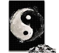 1000 Piece Jigsaw Puzzles for Teenagers Yin And Yang Tai Chi, Train Your Brain And Hands Unique Birthday And Gifts for Age 14+ 26X38CM