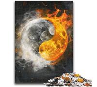 1000 Piece Jigsaw Puzzles for Teenagers Yin And Yang Teenager Jigsaw,Birthday Present, Gifts, Wall Art for Age 14 Years Up (75x50cm)