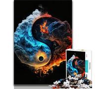 1000 Piece Jigsaw Puzzles for Teenagers Yin And Yang Teenager Jigsaw,Relax Games Is Ideal As A Gift for The Whole Family 26x38cm