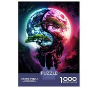1000 Piece Jigsaw Puzzles for Teenagers Yin Yang Bonsai Tree Moonlight Jigsaw for Adults Relax Games Hand Speed Race Deal As Gifts for The Whole Family 70x50cm/1000pcs