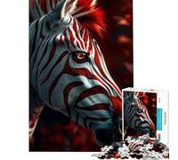 1000 Piece Jigsaw Puzzles for Teenagers Zebra My Funny Friend Help The Brain Exercise Difficult Hard Relaxing Games Suitable for Ages 14 And Up (50X75cm)