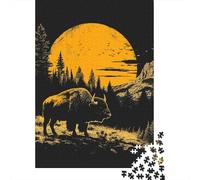 1000 Piece Jigsaw Puzzles Forest Animal for Adults Wooden Puzzles Educational Toys 1000pcs (75x50cm)