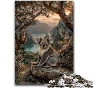 1000 Piece Jigsaw Puzzles Forest Koala Puzzles for Teenagers,Learning Educational Toys Family Games Gifts for Friends And Family (50x75cm)