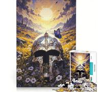1000 Piece Jigsaw Puzzles Forgotten Glory︰ Silver Sentinel Amid Wildflowers, Hands-on Game, Birthday Present, Unique Gifts for Birthday And Christmas 50X75CM