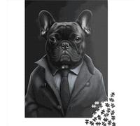 1000 Piece Jigsaw Puzzles French Bulldog for Adults Paper Puzzles Educational Toys 1000pcs (38x26cm)